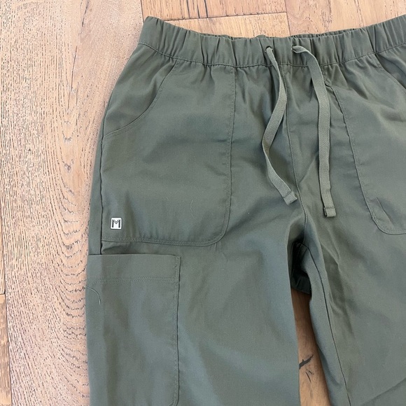 Matrix by Maevn Women's Solid Scrub Pants - Size Small Green Olive Straight Leg - Picture 5 of 6